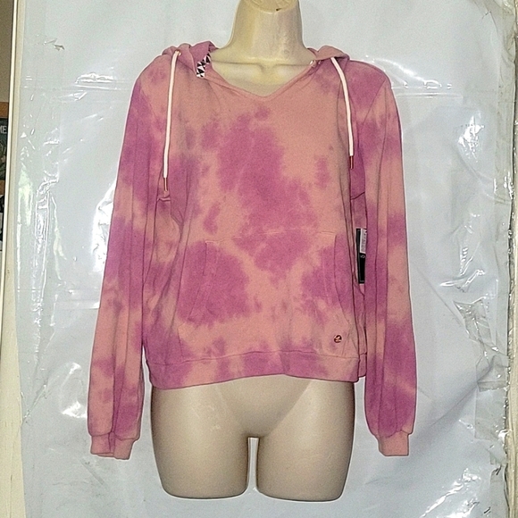VOLCOM NEW Pullover Hooded Mauve tie-dye sweater hoodie S Beach Coastal Skater - Picture 3 of 7